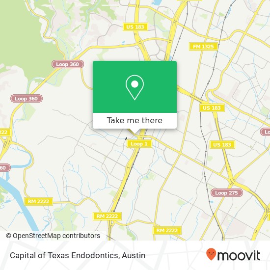 Mapa de Capital of Texas Endodontics