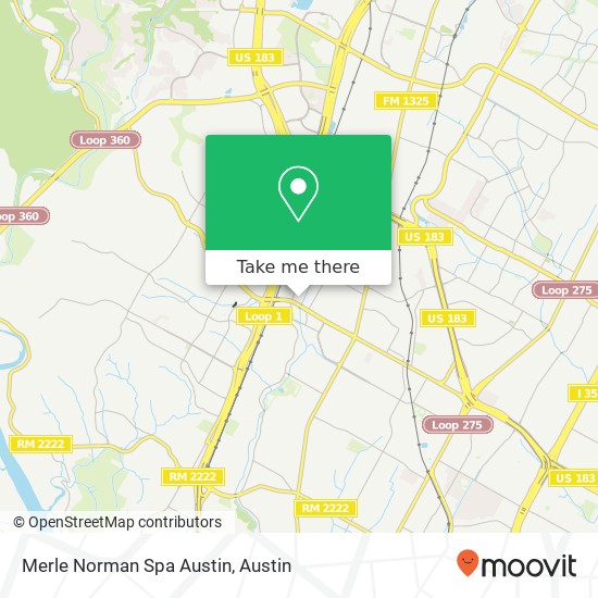 Merle Norman Spa Austin map