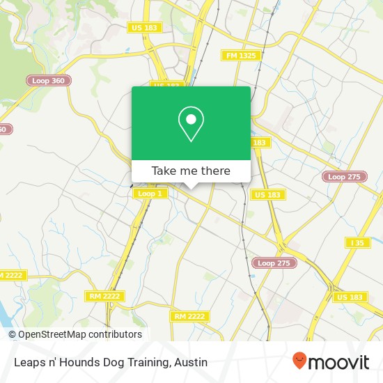 Mapa de Leaps n' Hounds Dog Training