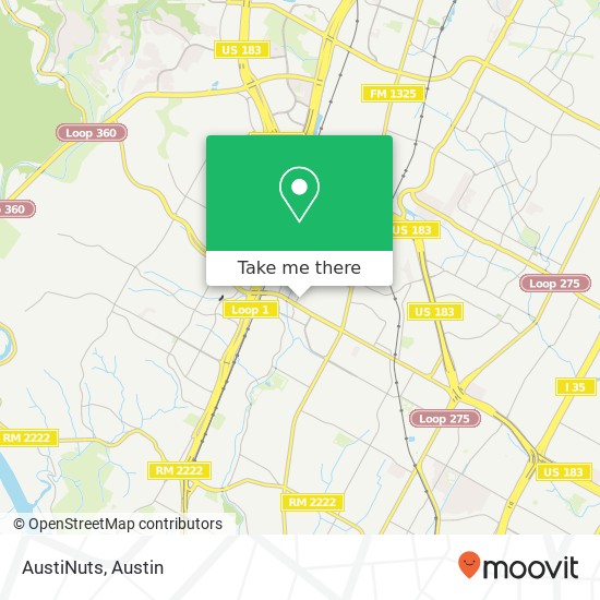 AustiNuts map