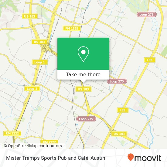 Mister Tramps Sports Pub and Café map