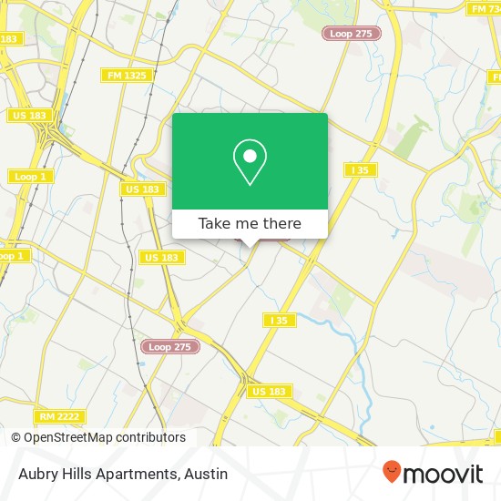 Aubry Hills Apartments map