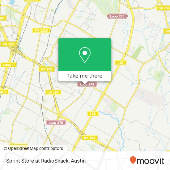 Mapa de Sprint Store at RadioShack