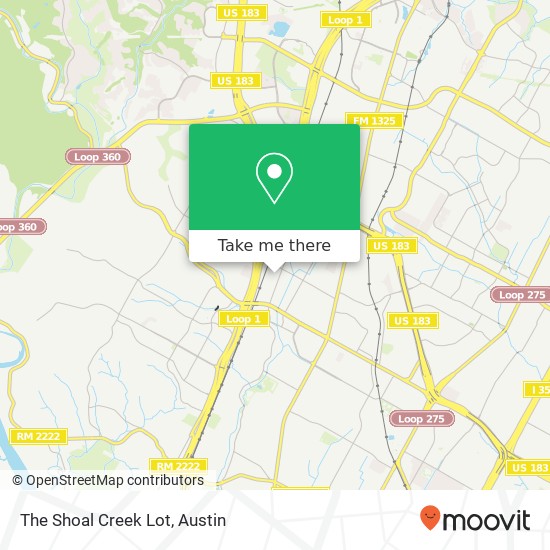 The Shoal Creek Lot map