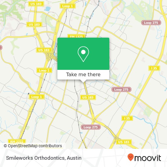 Mapa de Smileworks Orthodontics