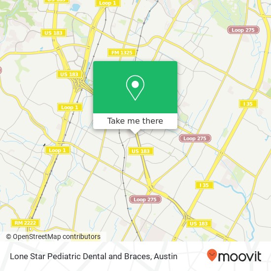 Lone Star Pediatric Dental and Braces map