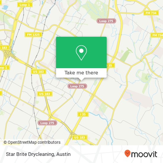 Star Brite Drycleaning map