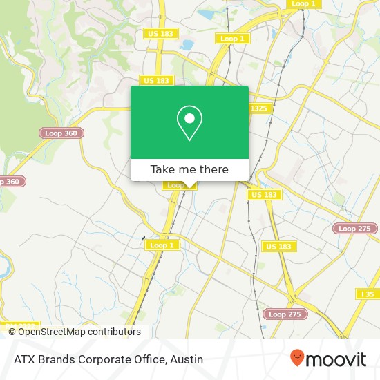 ATX Brands Corporate Office map