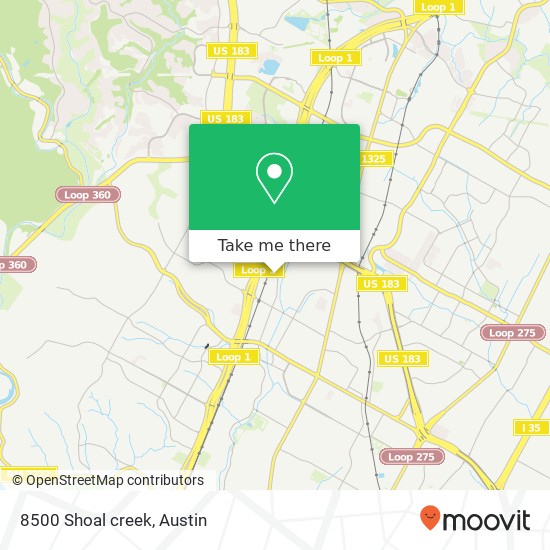 Mapa de 8500 Shoal creek