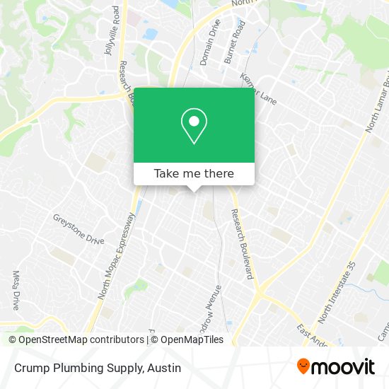 Mapa de Crump Plumbing Supply