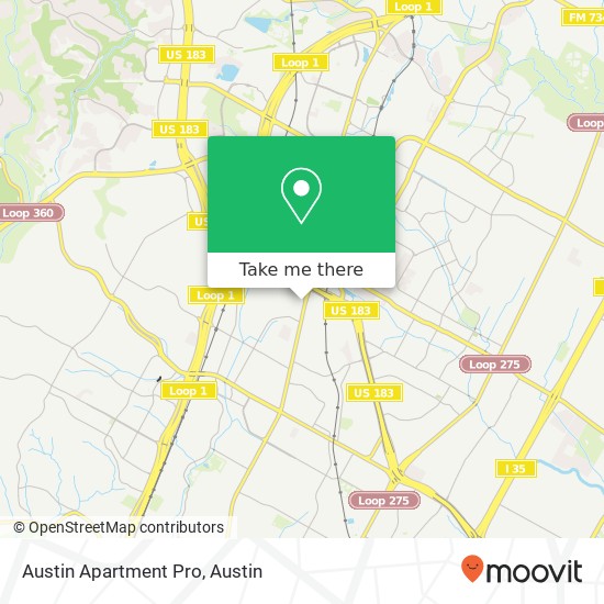 Austin Apartment Pro map
