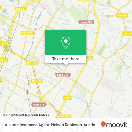 Allstate Insurance Agent: Nelson Robinson map