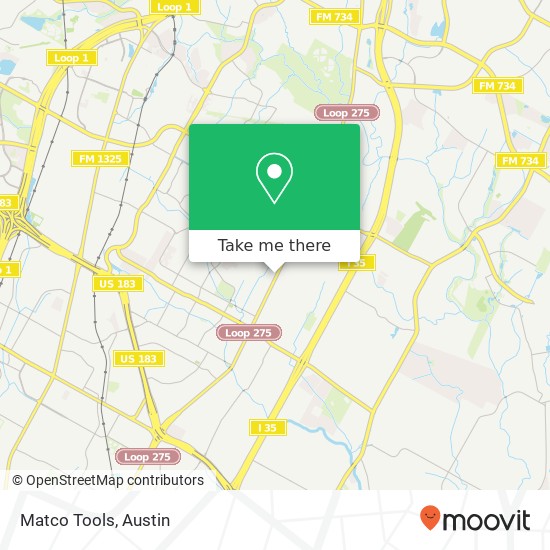 Matco Tools map