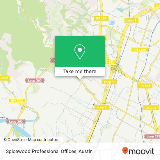 Spicewood Professional Offices map