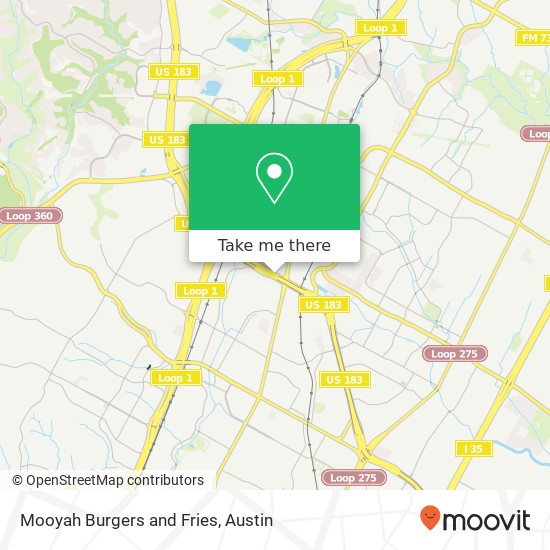 Mapa de Mooyah Burgers and Fries