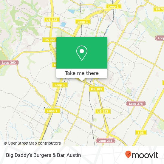 Big Daddy’s Burgers & Bar map