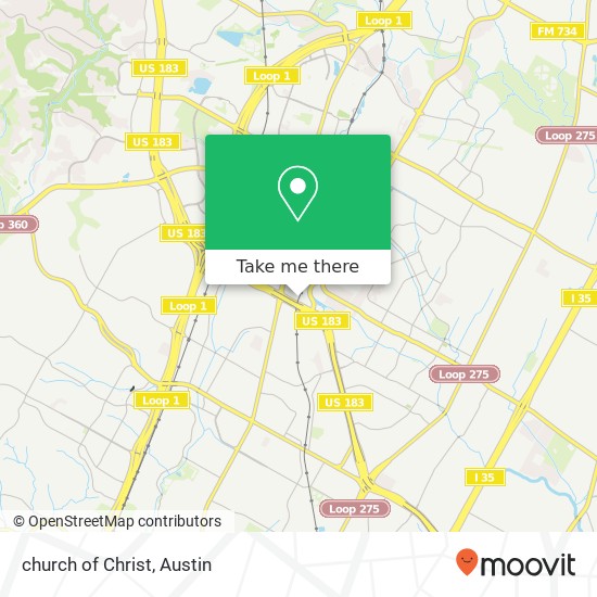 church of Christ map