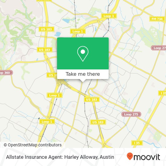 Allstate Insurance Agent: Harley Alloway map