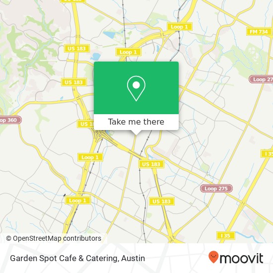 Mapa de Garden Spot Cafe & Catering