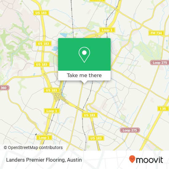 Landers Premier Flooring map