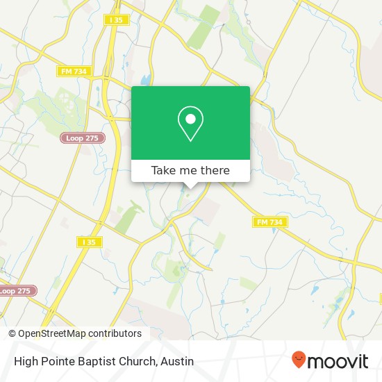 Mapa de High Pointe Baptist Church