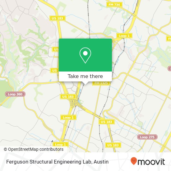 Mapa de Ferguson Structural Engineering Lab