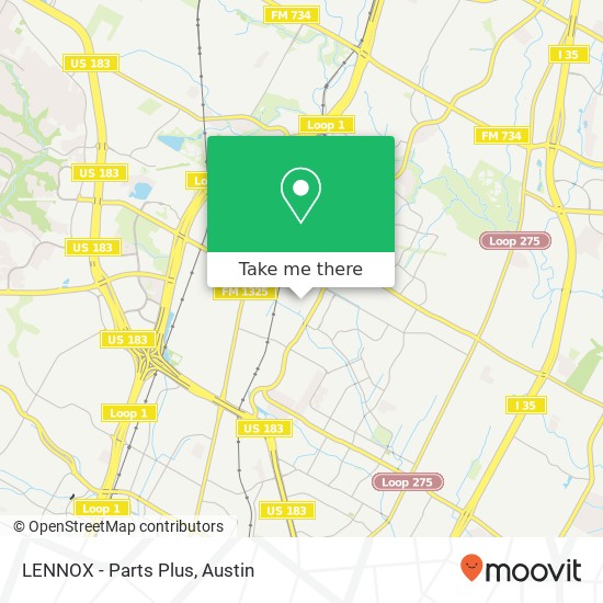 LENNOX - Parts Plus map