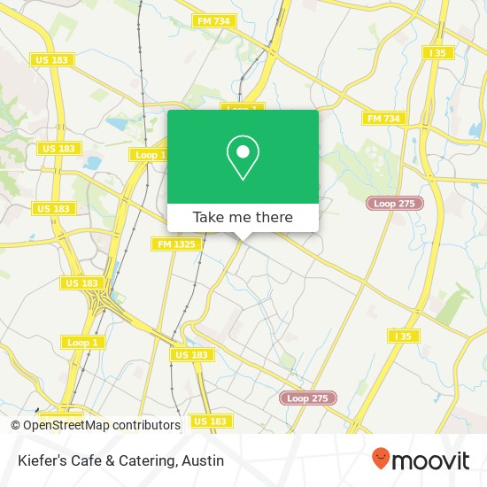 Kiefer's Cafe & Catering map