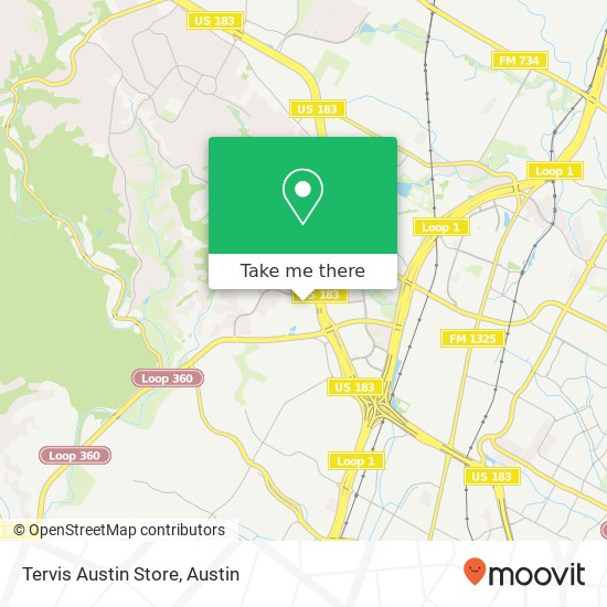 Tervis Austin Store map