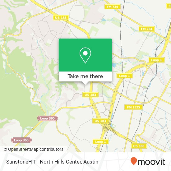 Mapa de SunstoneFIT - North Hills Center