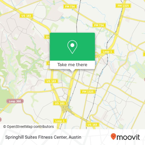 Mapa de Springhill Suites Fitness Center