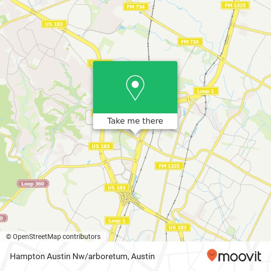 Mapa de Hampton Austin Nw/arboretum