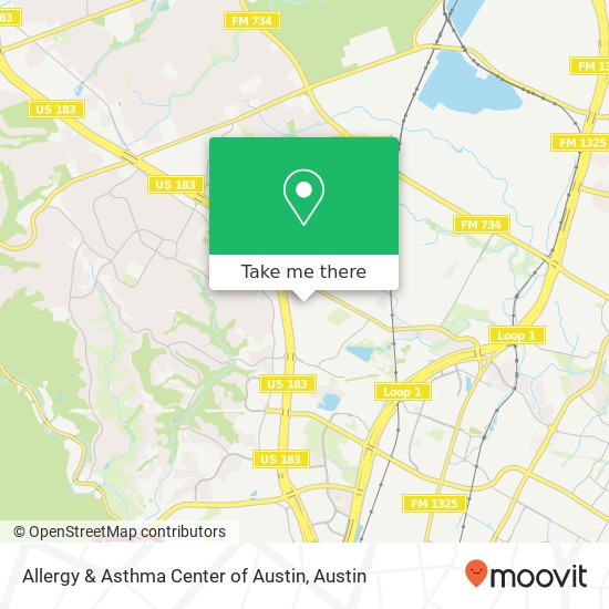 Allergy & Asthma Center of Austin map