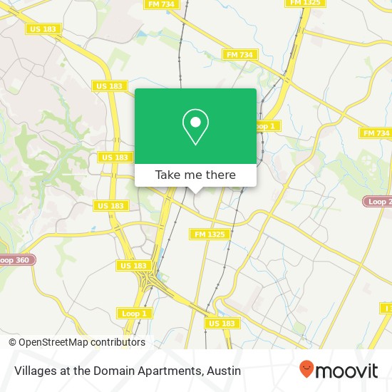 Villages at the Domain Apartments map