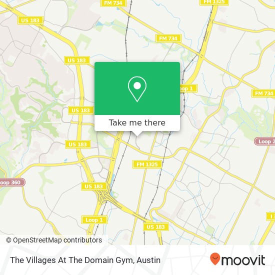 The Villages At The Domain Gym map