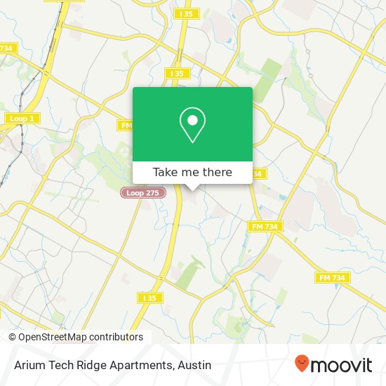 Arium Tech Ridge Apartments map