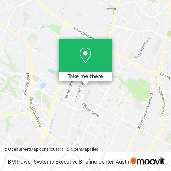 Mapa de IBM Power Systems Executive Briefing Center