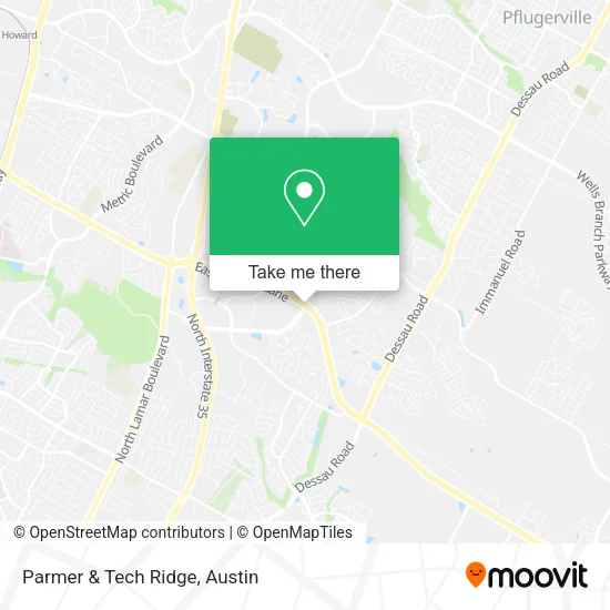 Parmer & Tech Ridge map