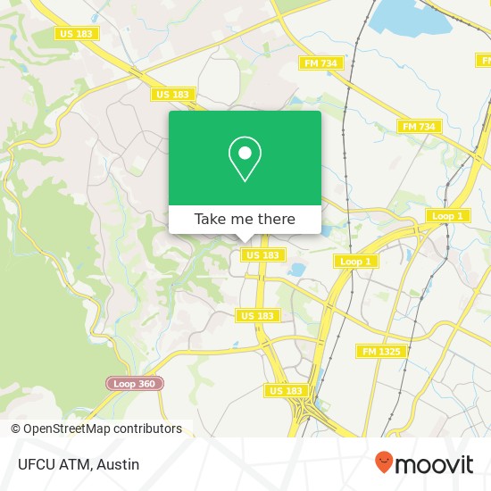 UFCU ATM map