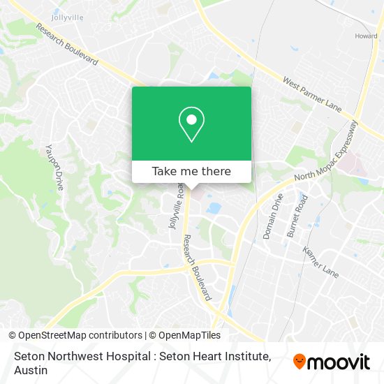 Mapa de Seton Northwest Hospital : Seton Heart Institute