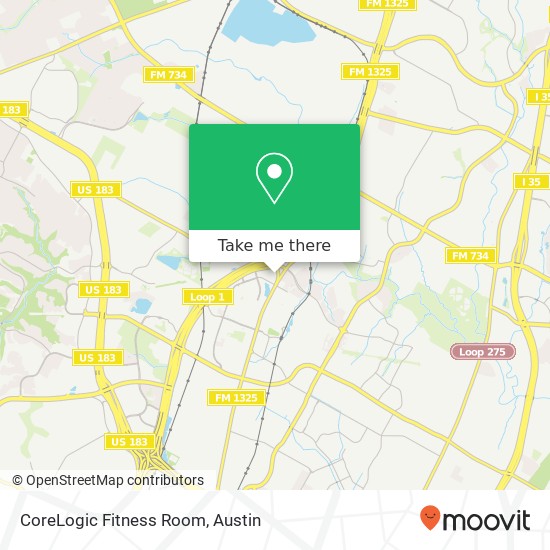 CoreLogic Fitness Room map