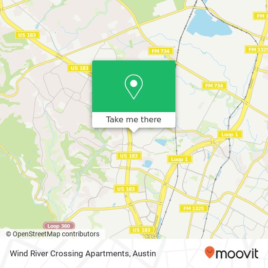 Wind River Crossing Apartments map