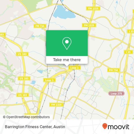 Mapa de Barrington Fitness Center