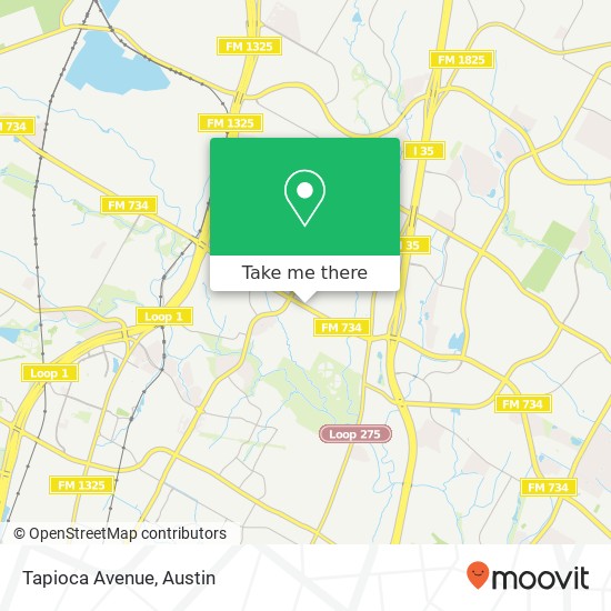 Tapioca Avenue map