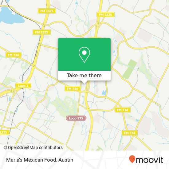 Maria's Mexican Food map