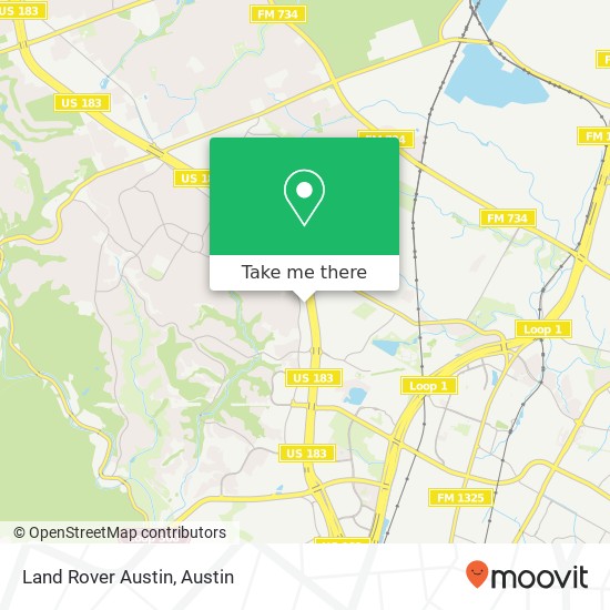 Land Rover Austin map