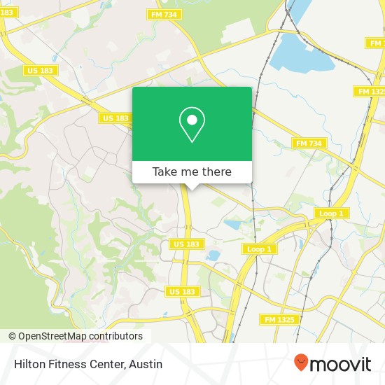 Hilton Fitness Center map