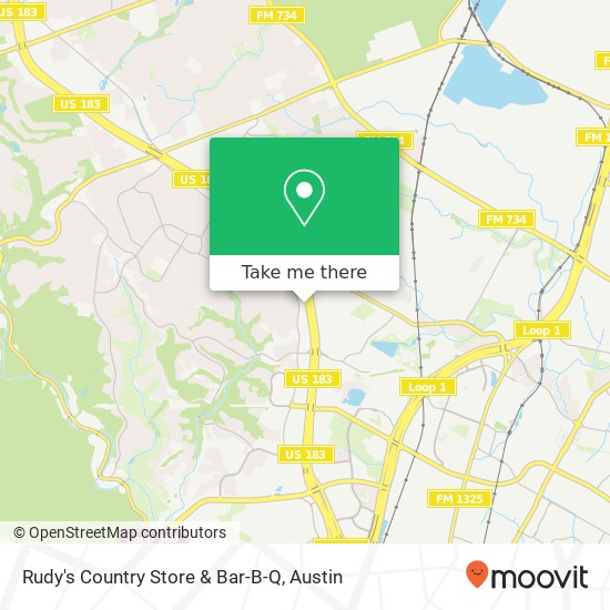 Mapa de Rudy's Country Store & Bar-B-Q