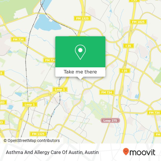 Asthma And Allergy Care Of Austin map