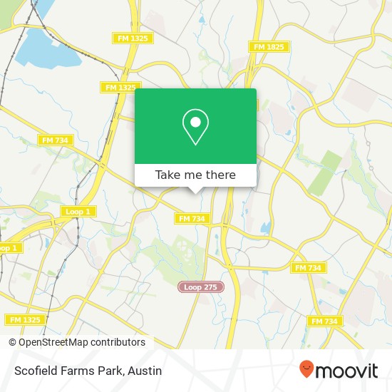 Scofield Farms Park map